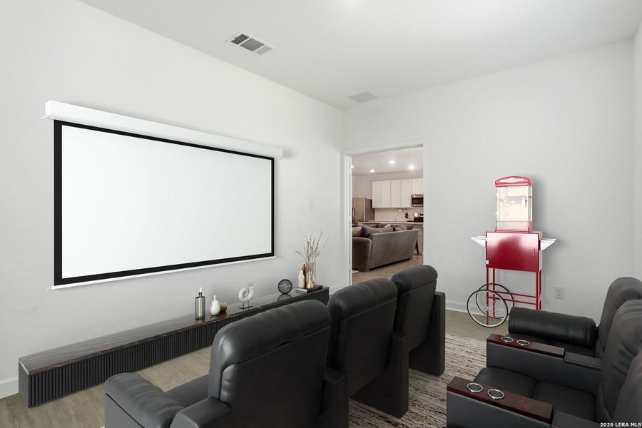 Furnished interior view inside a new home in Voss Farms, New Braunfels (Image 9).
