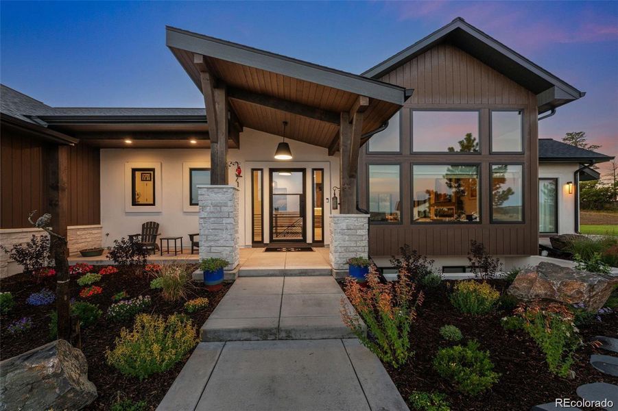 Exterior details and patio area of a home in , Franktown (Image 3).