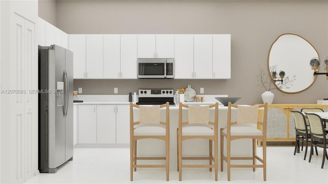 Furnished interior view inside a new home in Coral Breeze, Miami (Image 15).