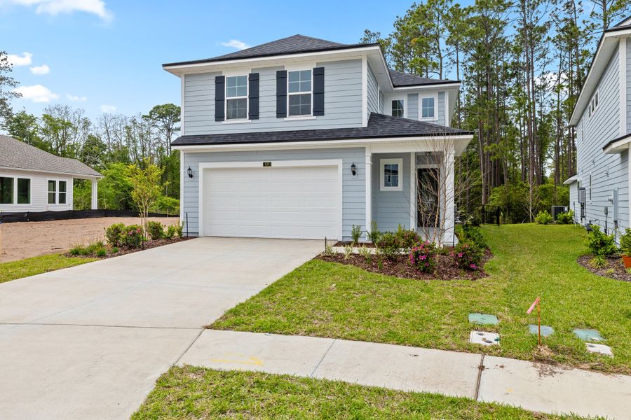 Representative exterior photo of a completed home built from the Palmetto by Riverside Homes in Mariposa at EverRange 40' Series, Jacksonville, FL (Image 36).