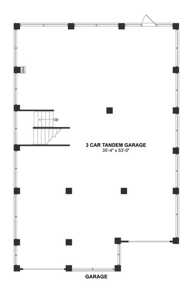 2D floor plan layout for the Wando by K. Hovnanian® Homes in Liberty Hill Farm, Mount Pleasant, SC (Image 6).