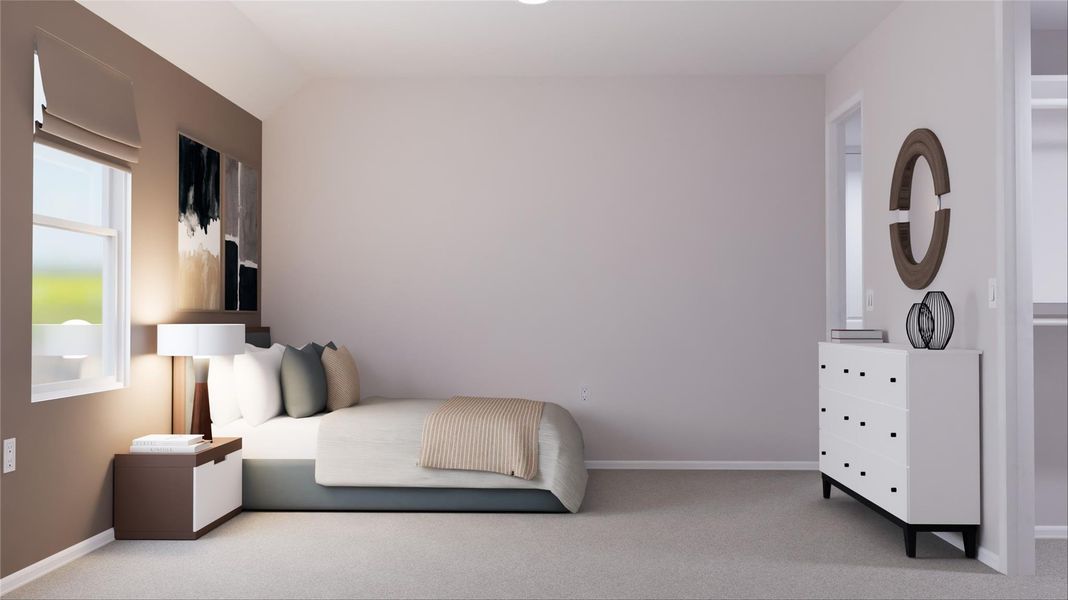 Furnished interior view inside a new home in Bridgeland, Cypress (Image 15).