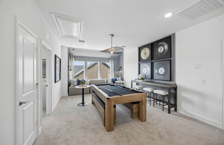 Representative furnished interior of a home built from the Rainier by Pulte Homes in Wilson Creek Meadows, Celina (Image 12).