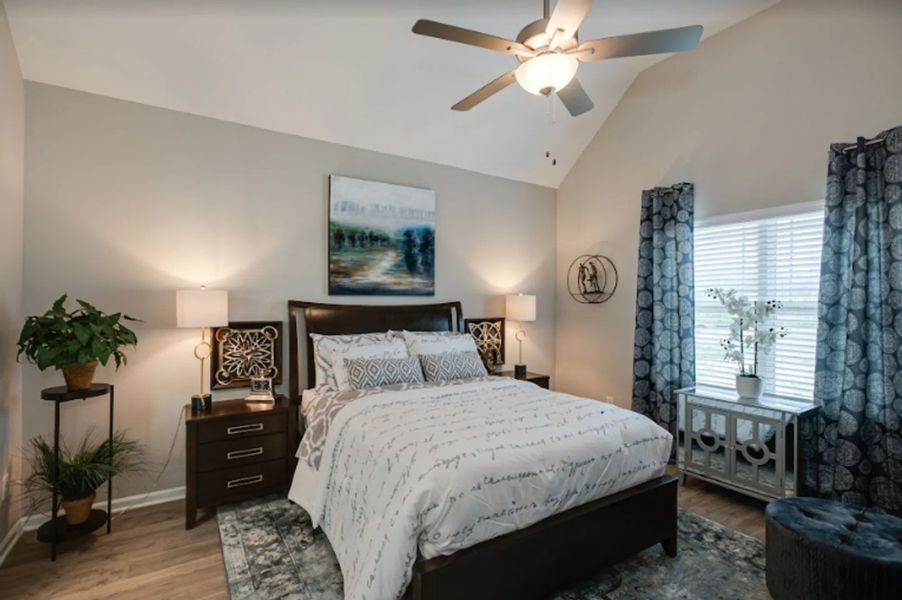 Stock Photo: Primary Suite w/ Vaulted Ceilings Stock Photo: Primary Suite w/ Vaulted Ceilings