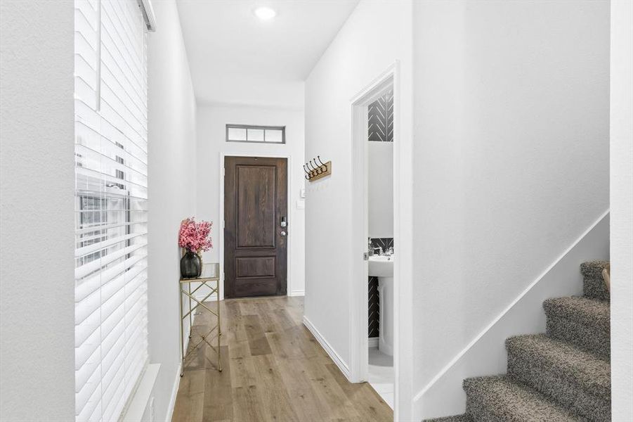 Furnished interior view inside a new home in Spiritas Ranch, Little Elm (Image 5). Furnished interior view inside a new home in Spiritas Ranch, Little Elm (Image 5).