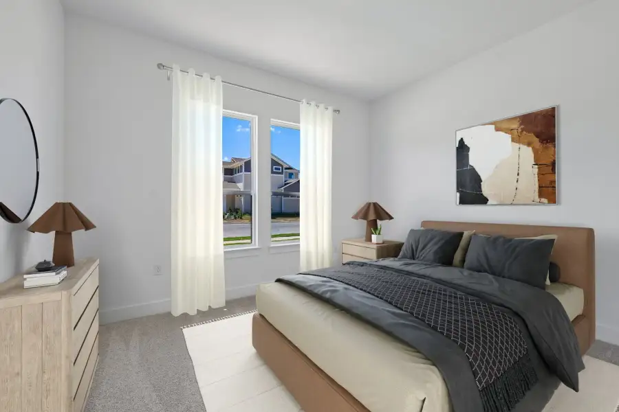 Representative furnished interior of a home built from the Guadalupe by Taylor Morrison in Eastwood, Manor (Image 24).
