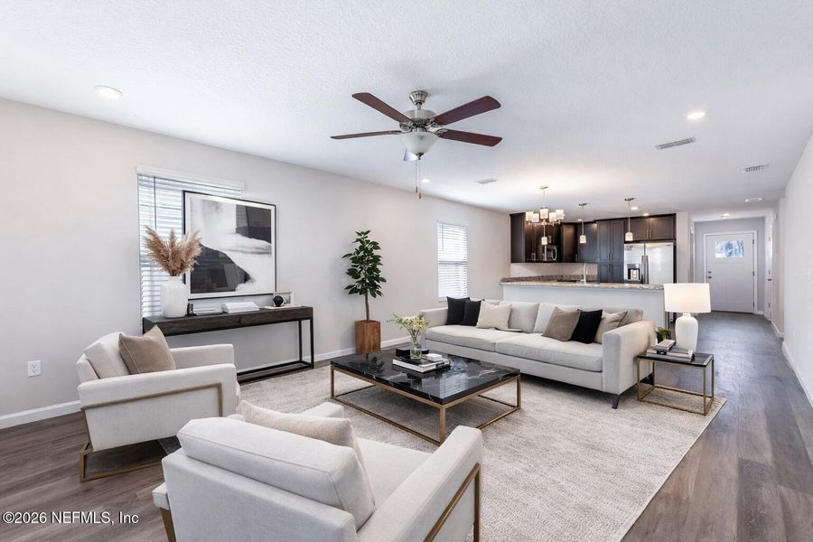 Furnished interior view inside a new home in , Jacksonville (Image 13).