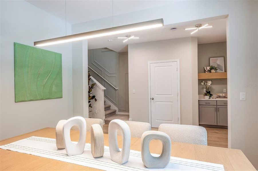 Furnished interior view inside a new home in Aulin Square, Oviedo (Image 11).