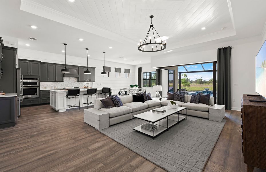 Representative furnished interior of a home built from the Stellar by DiVosta in BeachWalk by Manasota Key, Englewood (Image 51). Representative furnished interior of a home built from the Stellar by DiVosta in BeachWalk by Manasota Key, Englewood (Image 51).