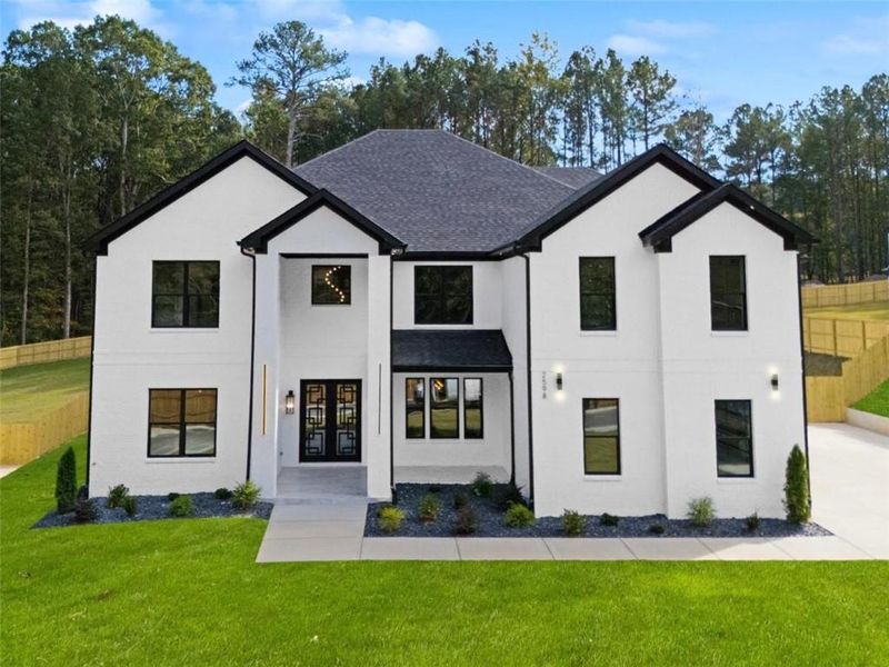 Front exterior of a new home in , Grayson, GA, highlighting curb appeal (Image 2). Front exterior of a new home in , Grayson, GA, highlighting curb appeal (Image 2).