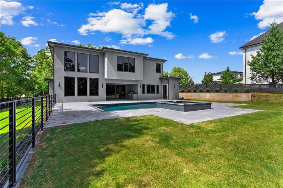 Exterior details and patio area of a home in , Sugar Hill (Image 36).