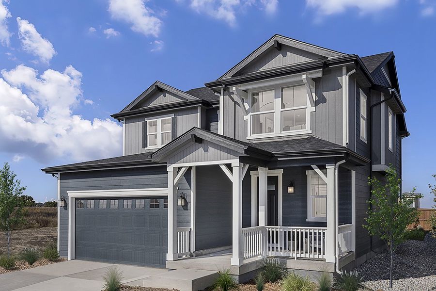 Representative exterior photo of a completed home built from the Plan 2193 Modeled by KB Home in Farmlore, Brighton, CO (Image 7).