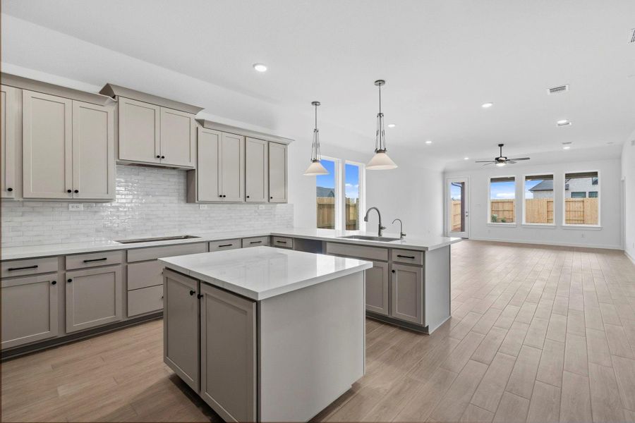 Furnished interior view inside a new home in Grange 45', Katy (Image 6). Furnished interior view inside a new home in Grange 45', Katy (Image 6).