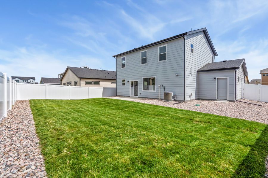 Exterior details and patio area of a home in Union Colony West, Greeley (Image 4).