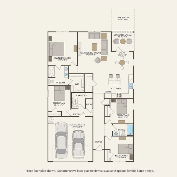 2D floor plan layout for the Ibis by Pulte Homes in Heartwood, Richmond Hill, GA (Image 5). 2D floor plan layout for the Ibis by Pulte Homes in Heartwood, Richmond Hill, GA (Image 5).