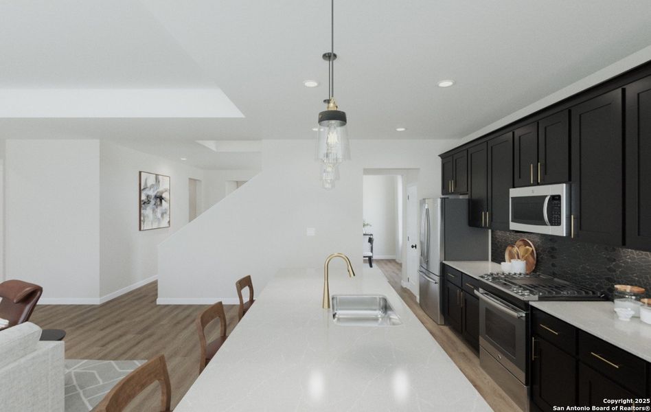 Close-up of interior finishes inside a home in The Preserve at the Wilder, Adkins (Image 7).