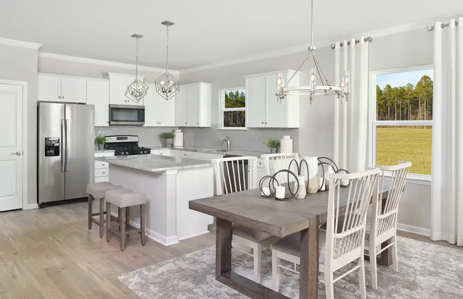 Furnished interior view inside a new home in Crescent Cove, Myrtle Beach (Image 9).