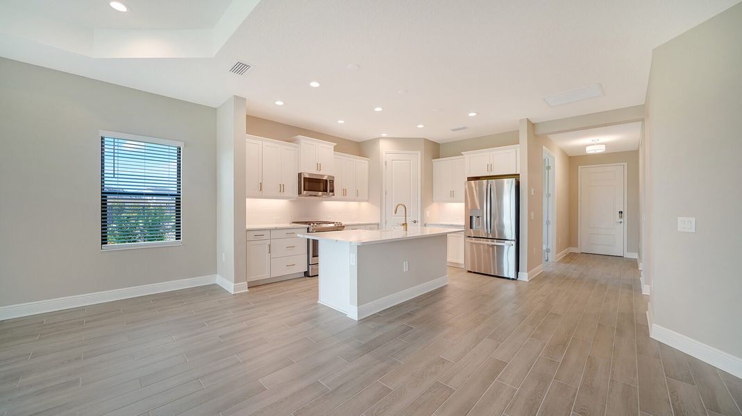 Furnished interior view inside a new home in Vistera of Venice, Englewood (Image 11).