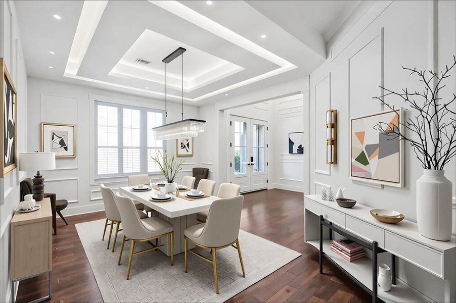 Furnished interior view inside a new home in , Alpharetta (Image 10).
