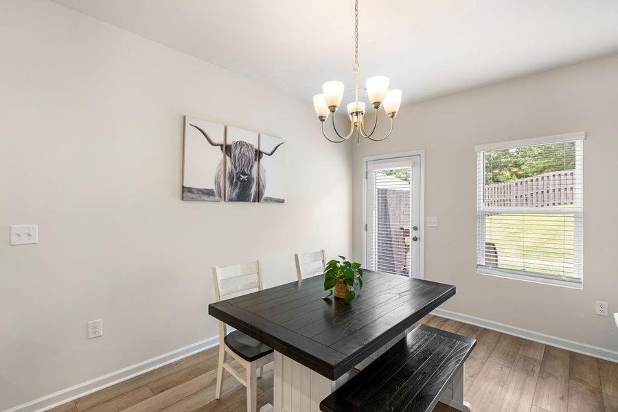 Furnished interior view inside a new home in , Hoschton (Image 10).