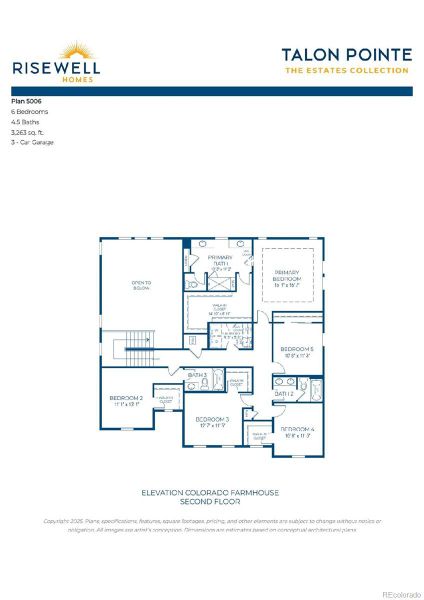 2D floor plan layout of this home in Talon Pointe, Thornton, CO (Image 5).