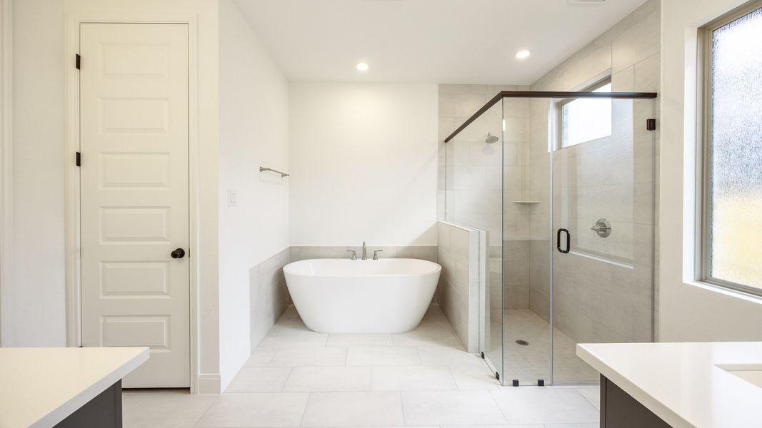 Furnished interior view inside a new home in Parkside on the River West, Georgetown (Image 6).