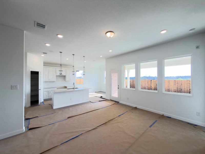 Open Kitchen-Living-Dining Room Construction Progress