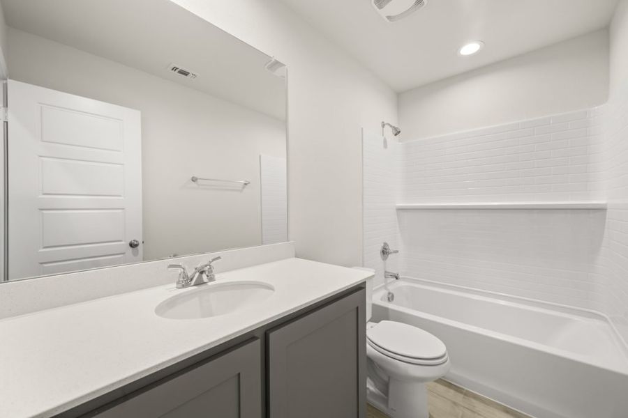 Front exterior of a new home in Myrtle Creek, Waxahachie, TX, highlighting curb appeal (Image 17).