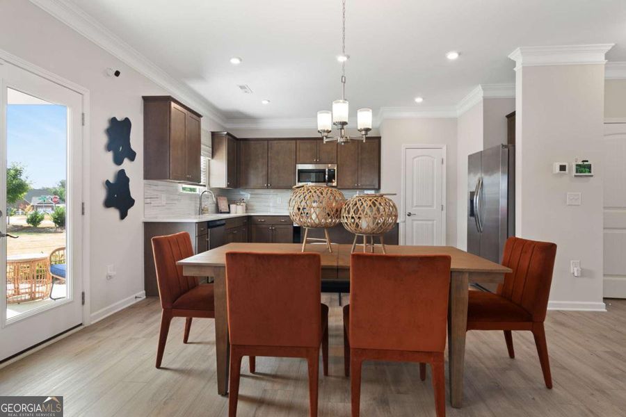 Furnished interior view inside a new home in Bryson Farms, Byron (Image 7). Furnished interior view inside a new home in Bryson Farms, Byron (Image 7).