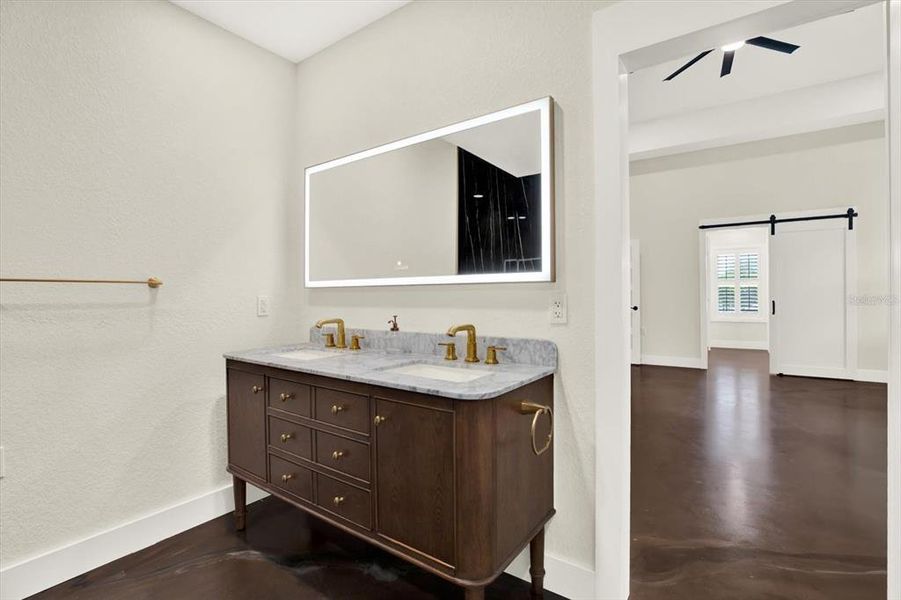 Furnished interior view inside a new home in , Webster (Image 32).