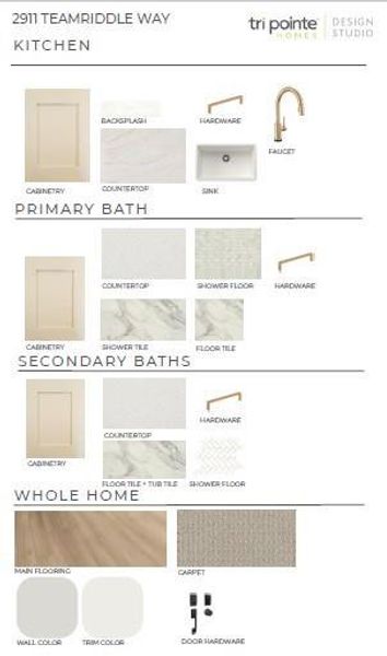 Sample of building materials used in homes in Harvest Green, Richmond (Image 4).