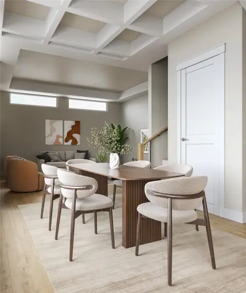 Dining area rendering