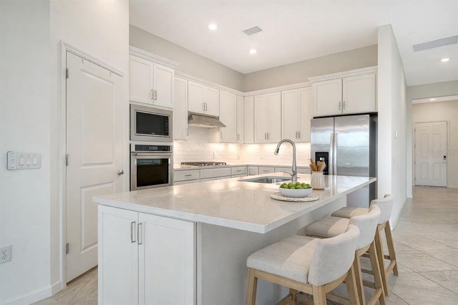 Furnished interior view inside a new home in , Nokomis (Image 9).