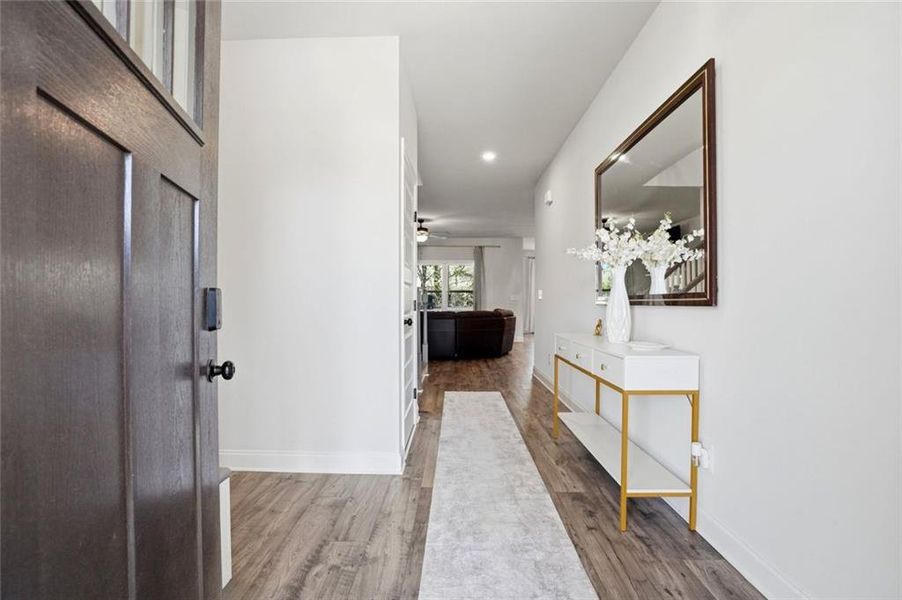 Furnished interior view inside a new home in Calgary Downs, Winder (Image 14). Furnished interior view inside a new home in Calgary Downs, Winder (Image 14).