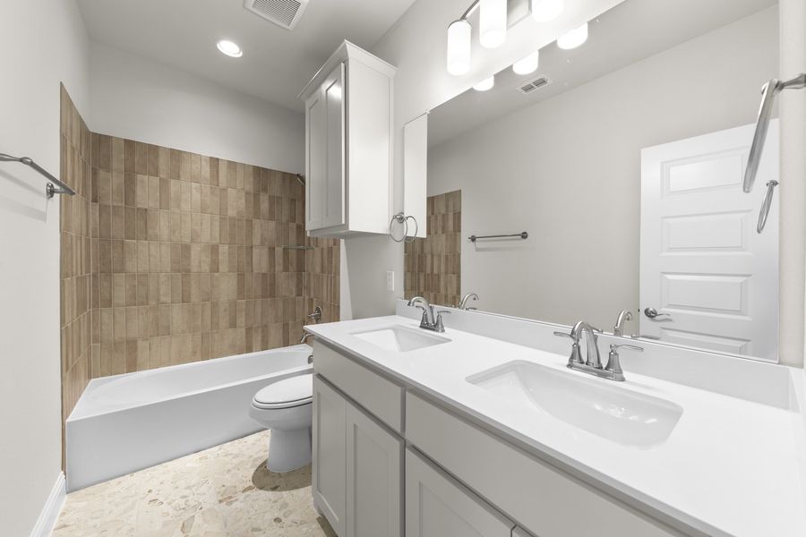 Furnished interior view inside a new home in Providence Cove, McKinney (Image 13). Furnished interior view inside a new home in Providence Cove, McKinney (Image 13).