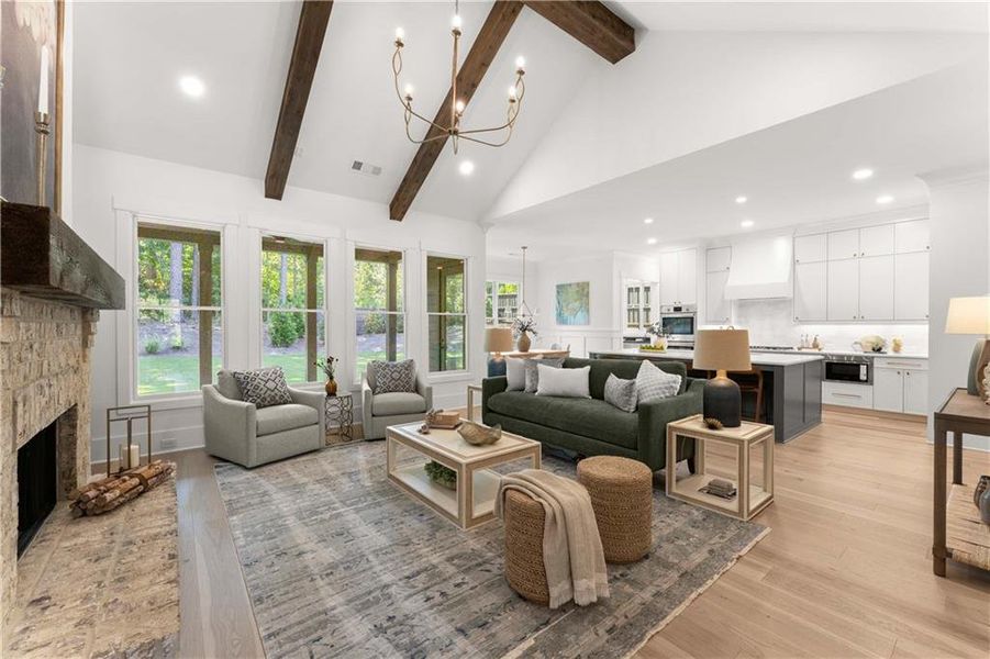 Furnished interior view inside a new home in Woodford, Acworth (Image 32).