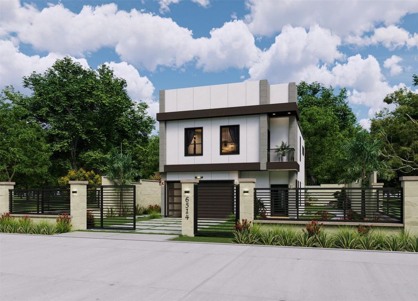 Front exterior of a new home in , Houston, TX, highlighting curb appeal (Image 2).