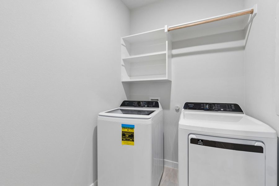 Utility Room in the Oscar home plan by Trophy Signature Homes – REPRESENTATIVE PHOTO