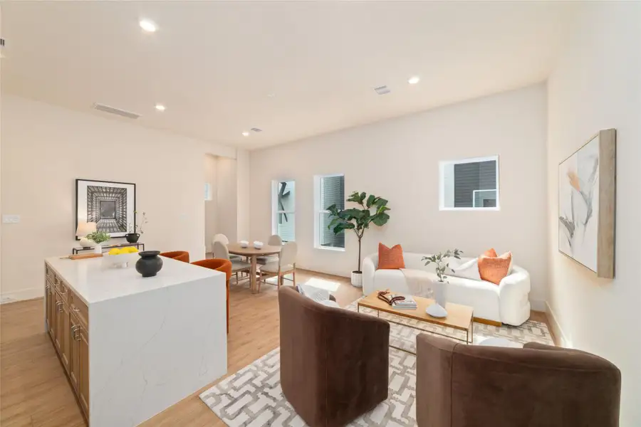 Furnished interior view inside a new home in , Houston (Image 8). Furnished interior view inside a new home in , Houston (Image 8).