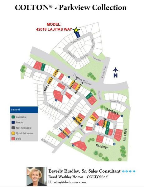 Limited opportunities available! Come check out our 65 ft wide home sites at COLTON!