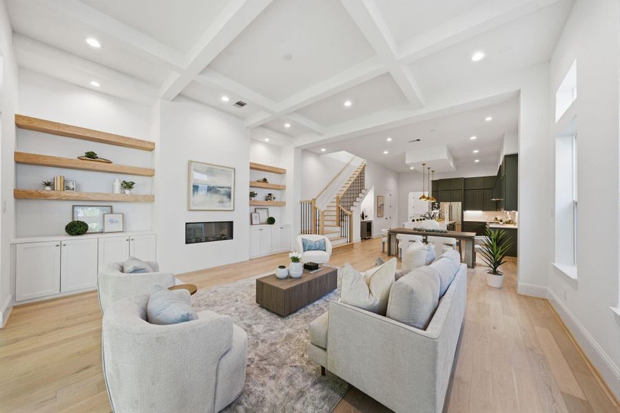 Furnished interior view inside a new home in , Houston (Image 34).