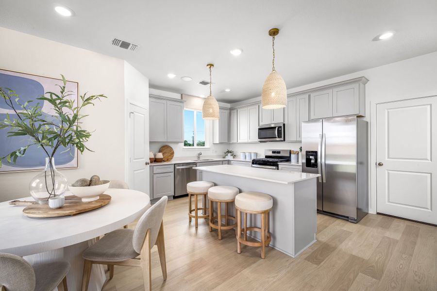 Representative furnished interior of a home built from the Sandalwood by Pulte Homes in Woodside, Georgetown (Image 14).
