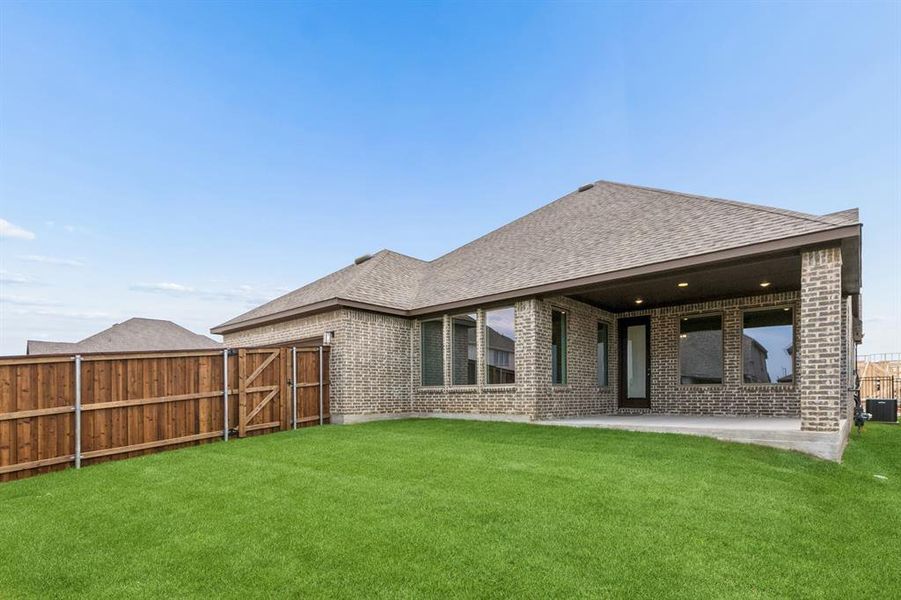 Exterior details and patio area of a home in Karis, Crowley (Image 3).