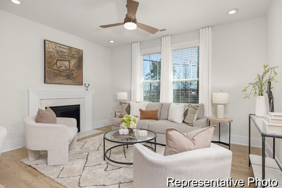 Furnished interior view inside a new home in Colvin Park, Rock Hill (Image 8). Furnished interior view inside a new home in Colvin Park, Rock Hill (Image 8).