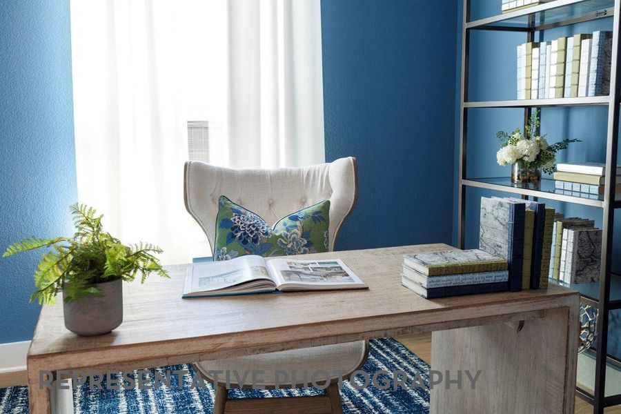 Furnished interior view inside a new home in 6 Creeks at Waterridge, Kyle (Image 5).