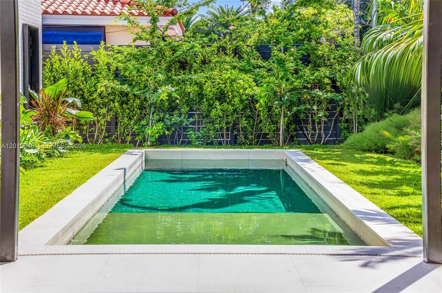 Exterior details and patio area of a home in , Miami (Image 37). Exterior details and patio area of a home in , Miami (Image 37).