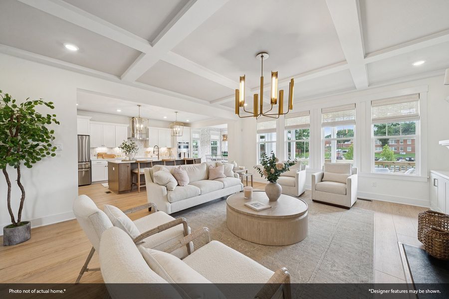 Furnished interior view inside a new home in Sweetbrier, Durham (Image 13).