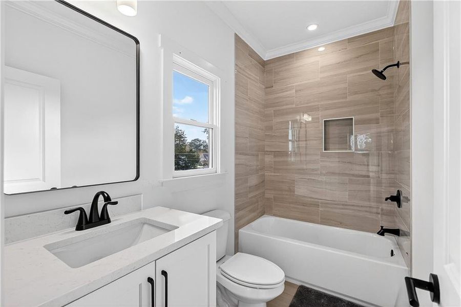 Furnished interior view inside a new home in , Marietta (Image 62).