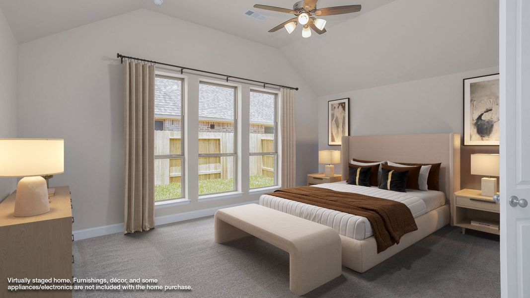 Furnished interior view inside a new home in Grand Central Park 50', Conroe (Image 4). Furnished interior view inside a new home in Grand Central Park 50', Conroe (Image 4).