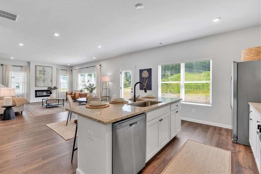 Furnished interior view inside a new home in The Reserve at Chapel Hill Phase II, Douglasville (Image 27).